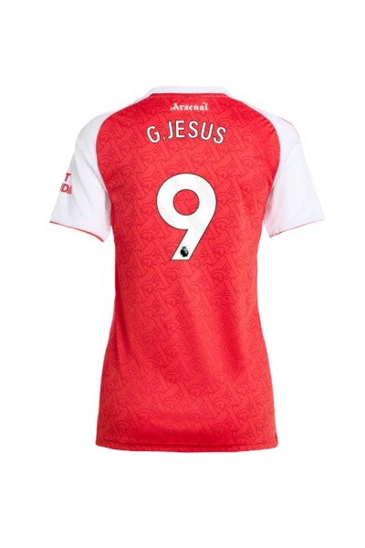 Arsenal Gabriel Jesus #9 Jalkapallovaatteet Naisten Kotipaita 2025-26 Lyhythihainen Arsenal Gabriel Jesus #9 Jalkapallovaatteet Naisten Kotipaita 2025-26 Lyhythihainen